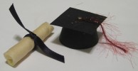 Cap and diploma graduation treats
